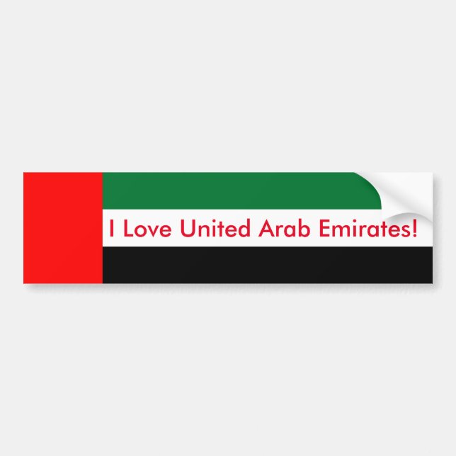 Sticker Flag of United Arab Emirates (Front)