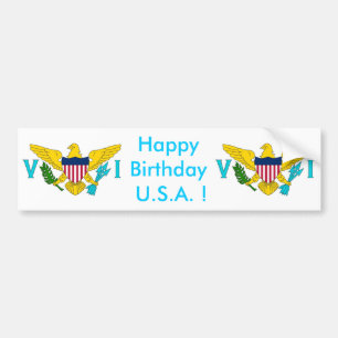 Sticker Flag of Virgin Islands - USA
