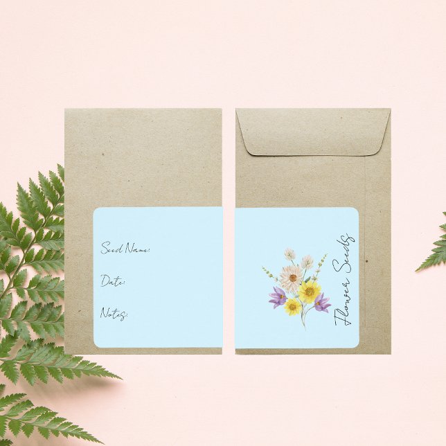 Sticker for seed packet | Flower Seed Packet Label (Creator Uploaded)