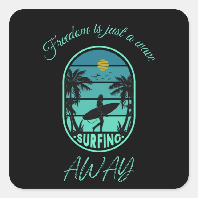 sticker for surf lover (Front)