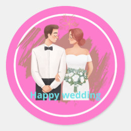 Sticker for wedding