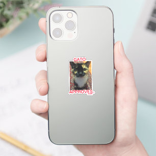 Sticker Gato Disapproves, Approves