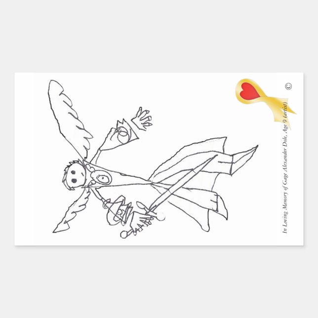 Sticker, Gauge's Heaven Worrior #1 Rectangular Sticker (Front)