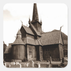 Sticker Genealogy Gothic Church Grave Yard Stones