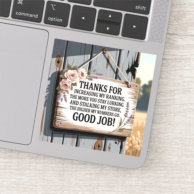 Sticker Gift For Copycats & Stalkers (Detail)