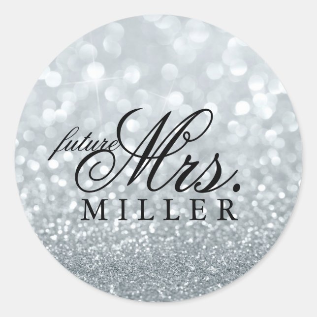Sticker - Glitter Fab future Mrs. (Front)