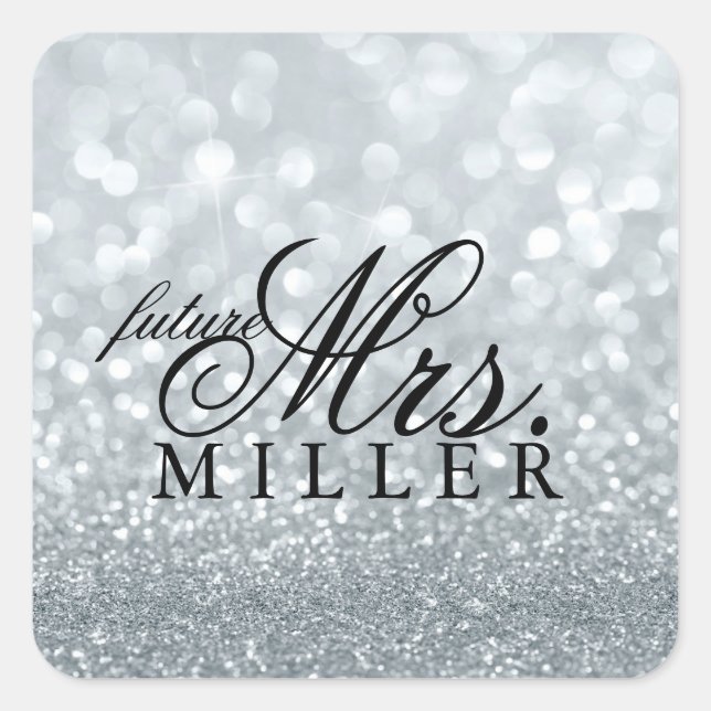 Sticker - Glitter Fab future Mrs. (Front)