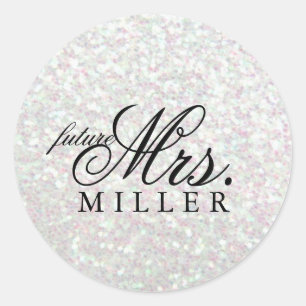 Sticker - Glitter Fab future Mrs. Iridescent