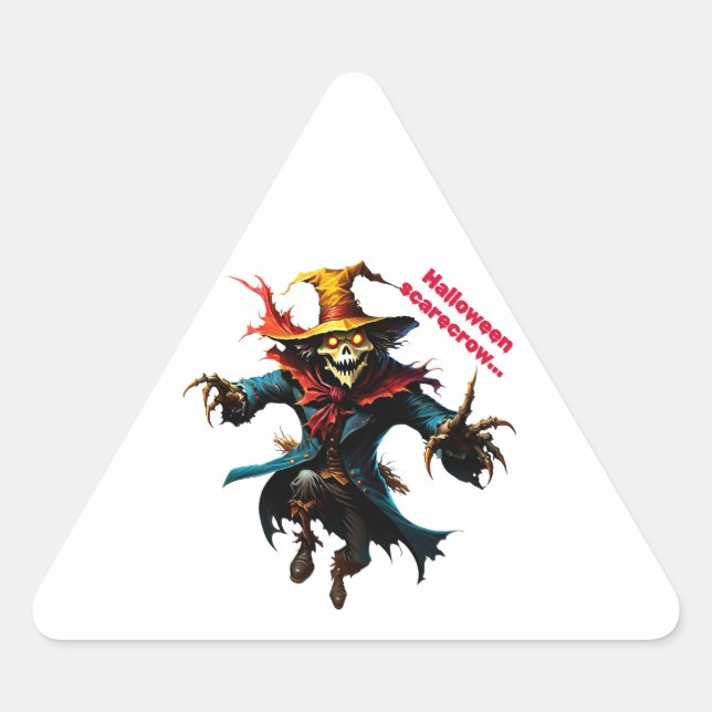 Sticker halloween scarecrow  (Front)