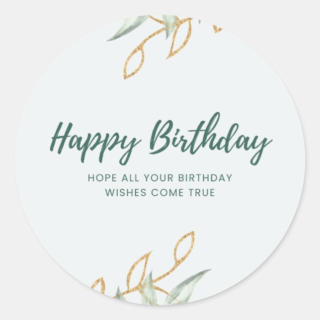 Sticker happy birthday  (Front)