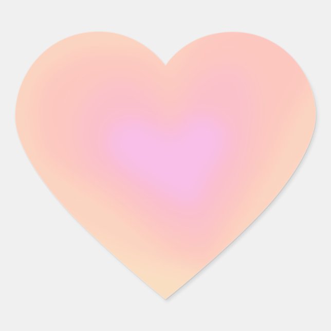 Sticker heart pink gradient  (Front)