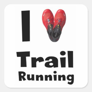 Sticker "I love Trail Running"