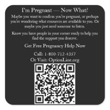 Sticker: I'm Pregnant - Now What? Square Sticker