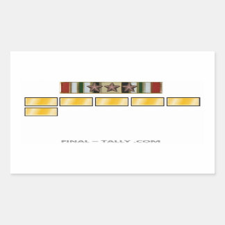 Sticker Iraq 6  month with 3 Campaign Star