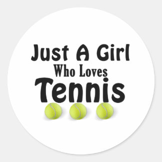 Sticker Just a  Girl who Love Tennis