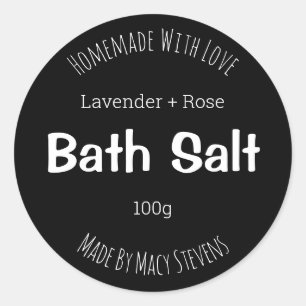 Sticker Label For Homemade Bath Salt