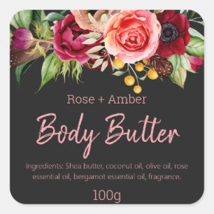 Sticker Label For Homemade Body Butter