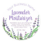 Sticker Label For Homemade Lavender Moisturizer
