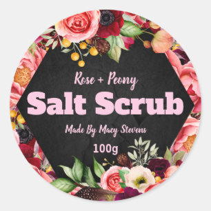 Sticker Label For Homemade Salt Scrub