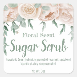 Sticker Label For Homemade Sugar Scrub