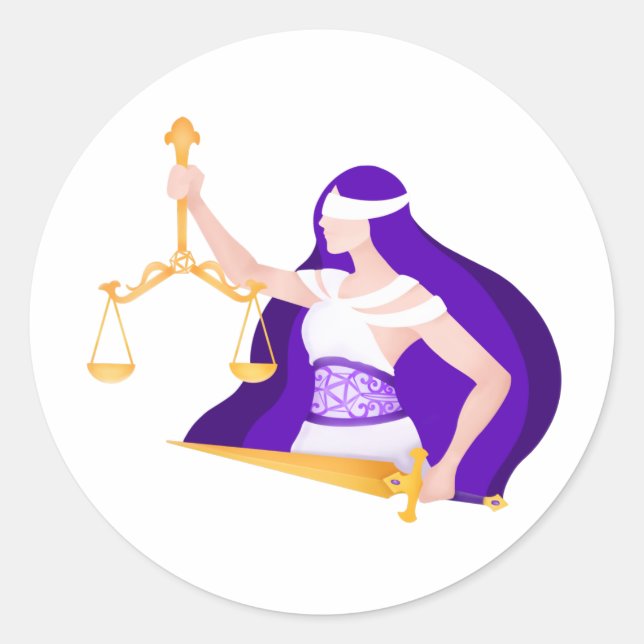 Sticker Lady Justice (Front)
