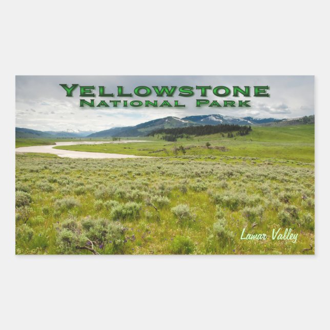 Sticker: Lamar Valley #2 (Rectangle) Rectangular Sticker (Front)