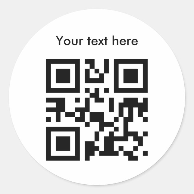 Sticker (large, custom text) (Front)