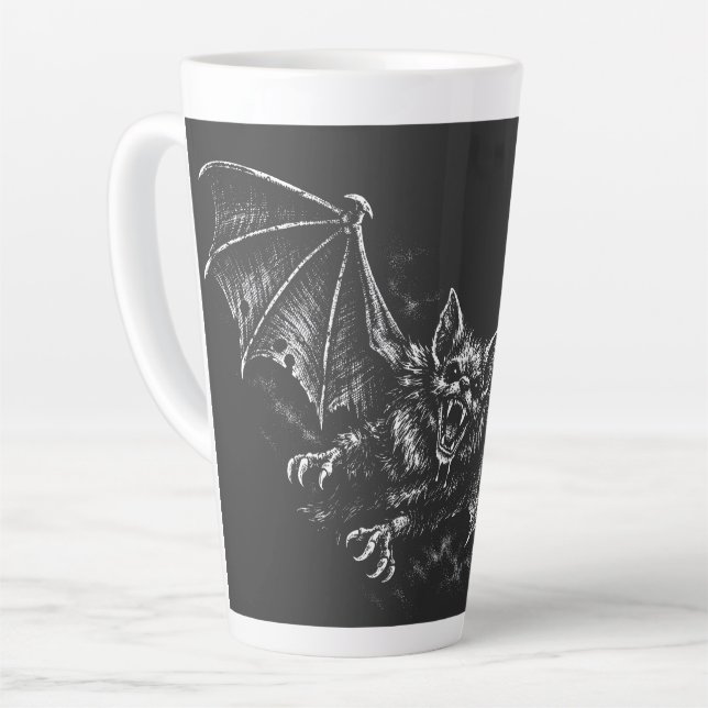 Sticker Latte Mug (Left Angle)