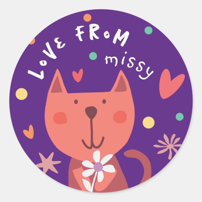 Sticker 'love from' (Front)