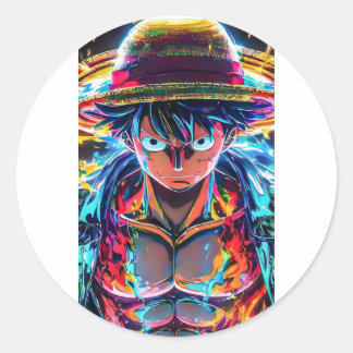 Sticker luffy anime