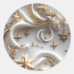 Sticker – Luxury Alabaster White Celestial