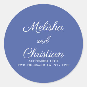 Sticker Minimalist Modern Wedding