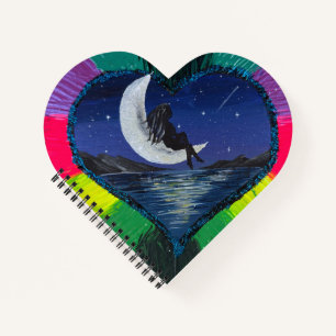 Sticker- Moonlit Dreams - Handmade artwork Notebook