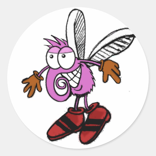 sticker_Mosquito Classic Round Sticker (Front)