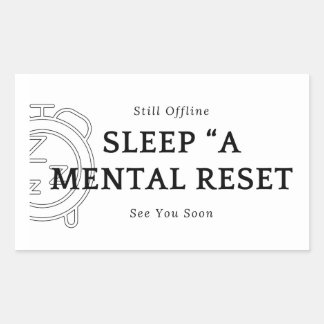 Sticker Motivational Sleep A Mental Reset