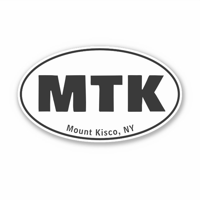 Sticker - MTK - Mount Kisco, NY (Front)
