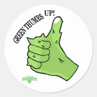Sticker  Munchimonster Green Thumbs Up! Award