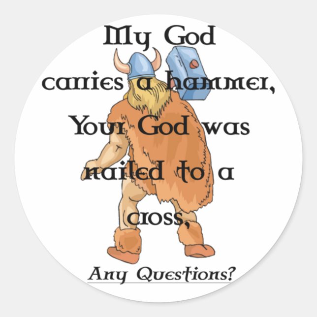 sticker My God (Front)