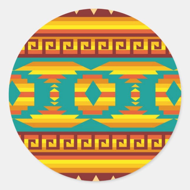 Sticker "Native American Pattern" (Front)
