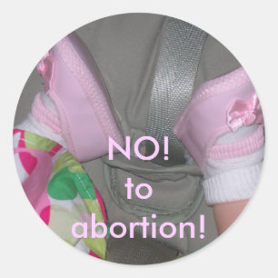 Sticker "NO! to abortion!"