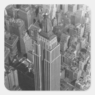Sticker NYC Vintage Aerial Empire State Building