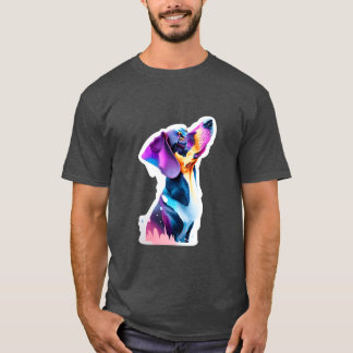 Sticker of dog gift retro T-Shirt