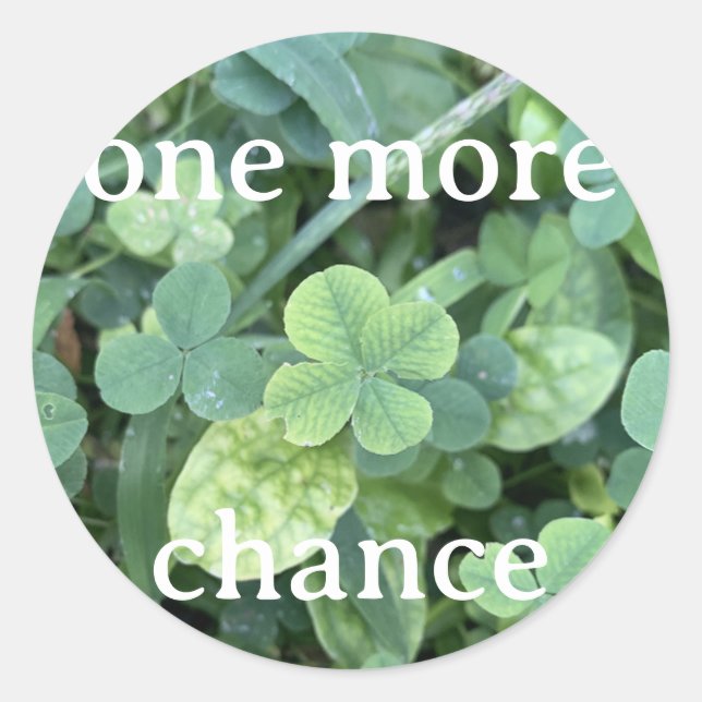 Sticker - One more chance (Front)