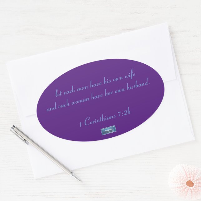 Sticker Oval (Purple Triangles) RFPMDesigns ©️2024 (Envelope)