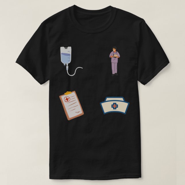 Sticker Pack Nurse 2 T-Shirt (Design Front)