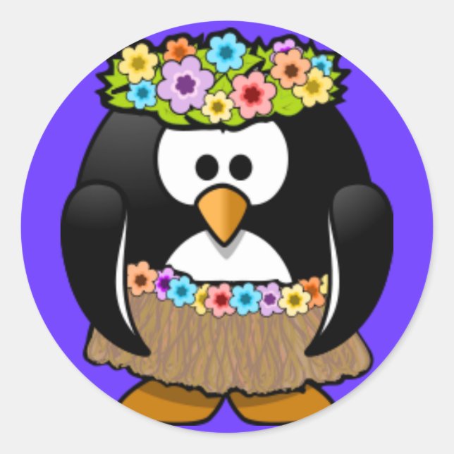 Sticker - Penguin Hoola Dancer (Front)