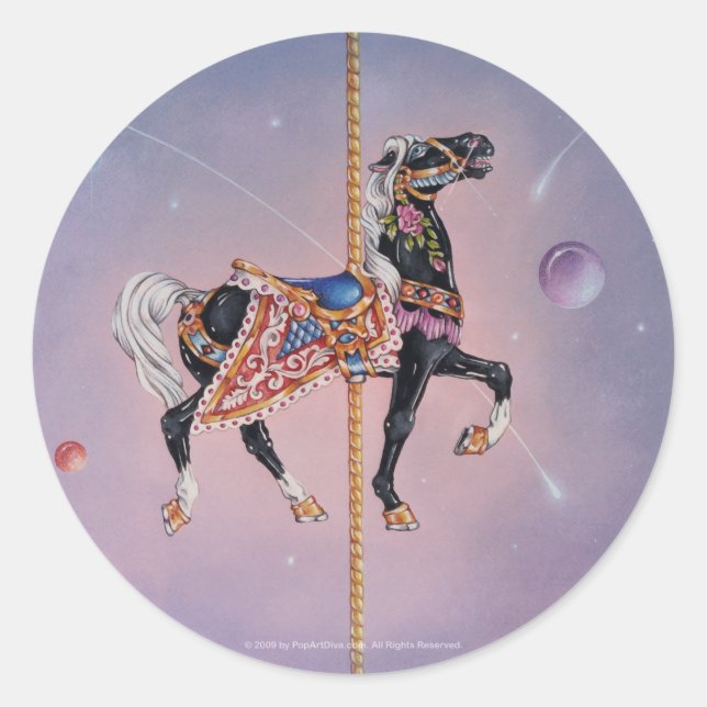 Sticker - Petaluma Carousel Horse 2 (Front)