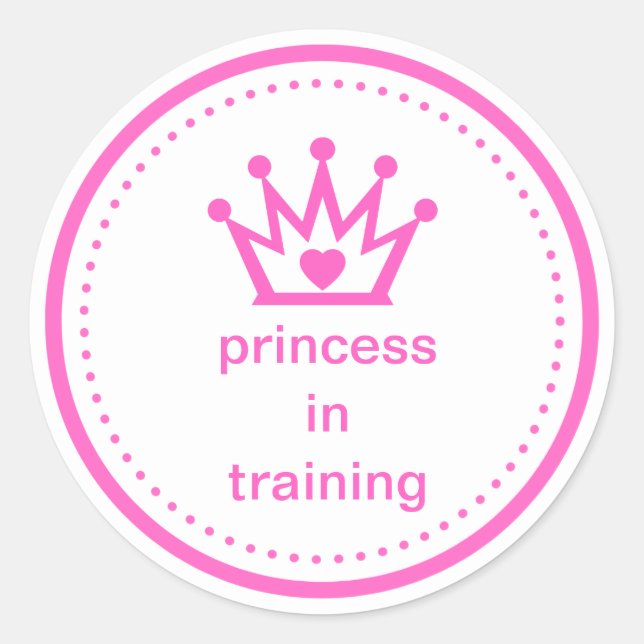STICKER Princess in training (Front)