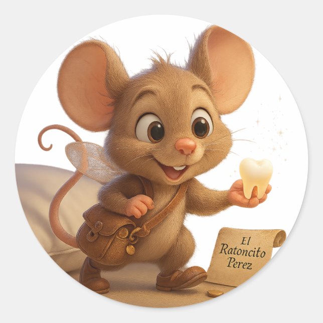 Sticker Ratoncito Pérez - Gift for Your Tooth (Front)