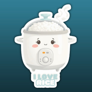 Sticker Ricecooker cute i love rice cooker stove
